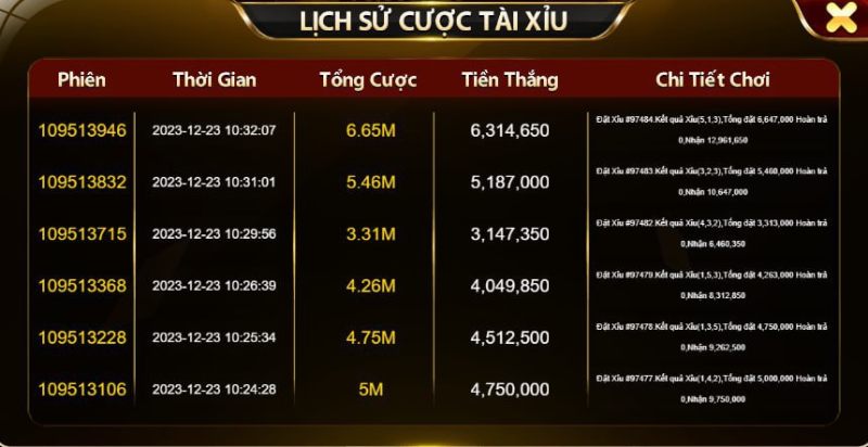 Cược tài xỉu dễ dàng, đơn giản