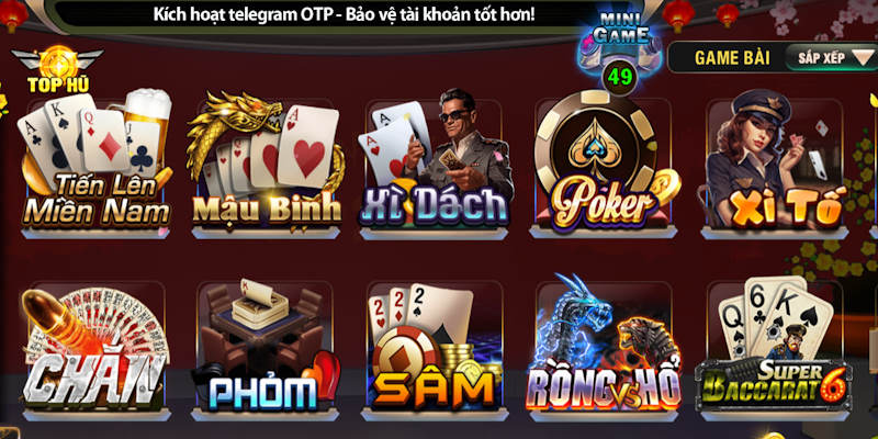 Giao diện cuốn hút của B52 club game b52 đổi thưởng đăng nhập