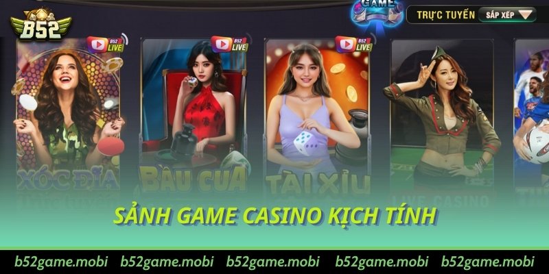Sảnh game casino kịch tính